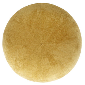 Safavieh Lipy Half Sphere Ottoman In Mustard - Stylish, Durable, And Cozy Foam-cushioned Seating For Your Home Mustard Wood,Fabric,Foam Ott1304a