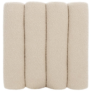 Safavieh Joseph Square Ottoman - Elegant Boucle Design For Ultimate Comfort And Sophisticated Living Spaces Beige Wood,Fabric,Foam Ott1307a