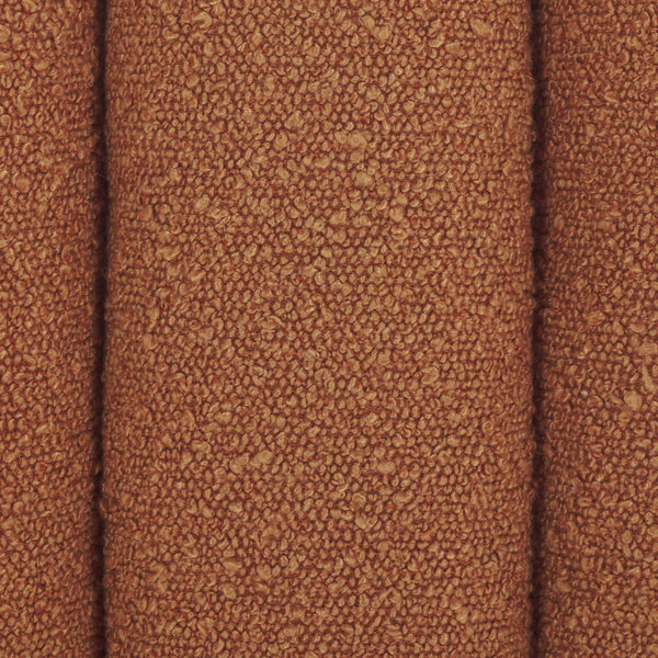 Safavieh Joseph Square Ottoman - Elegant Boucle Design For Ultimate Comfort And Sophisticated Living Spaces Rust Wood,Fabric,Foam Ott1307b