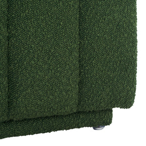 Safavieh Joseph Square Ottoman - Elegant Minimalist Accent Piece Offering Plush Comfort And Versatile Style Pine Green Boucle OTT1307C