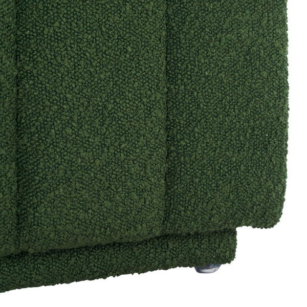 Safavieh Joseph Square Ottoman - Elegant Minimalist Accent Piece Offering Plush Comfort And Versatile Style Pine Green Boucle OTT1307C