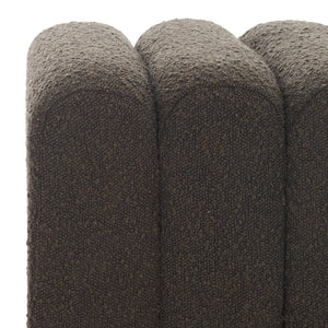 Safavieh Joseph Square Ottoman - Elegant Boucle Design For Ultimate Comfort And Sophisticated Living Spaces Brown Wood,Fabric,Foam Ott1307d