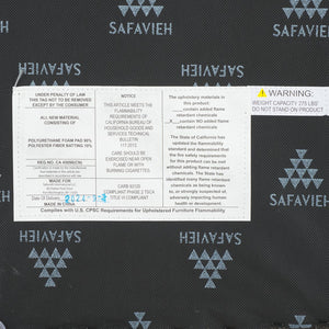 Safavieh Joseph Square Ottoman - Elegant Boucle Design For Ultimate Comfort And Sophisticated Living Spaces Brown Wood,Fabric,Foam Ott1307d