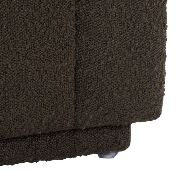 Safavieh Joseph Square Ottoman - Elegant Minimalist Accent Piece Offering Plush Comfort And Versatile Style Brown Boucle OTT1307D