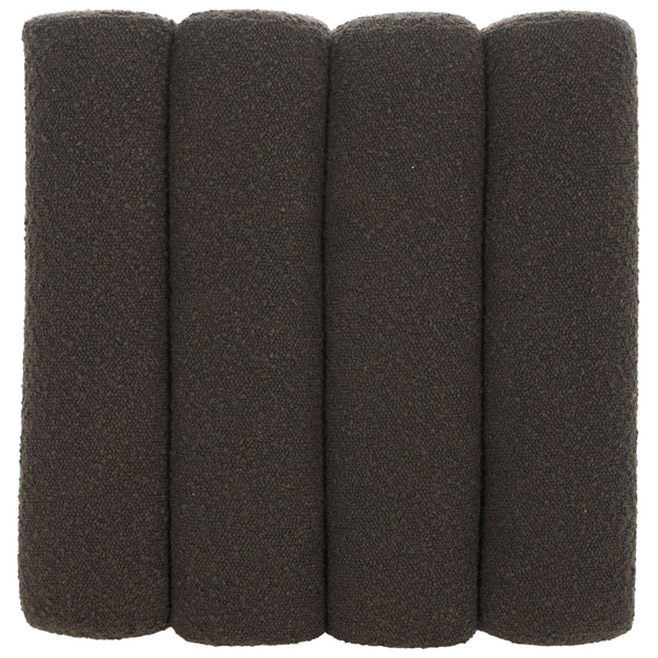 Safavieh Joseph Square Ottoman - Elegant Boucle Design For Ultimate Comfort And Sophisticated Living Spaces Brown Wood,Fabric,Foam Ott1307d