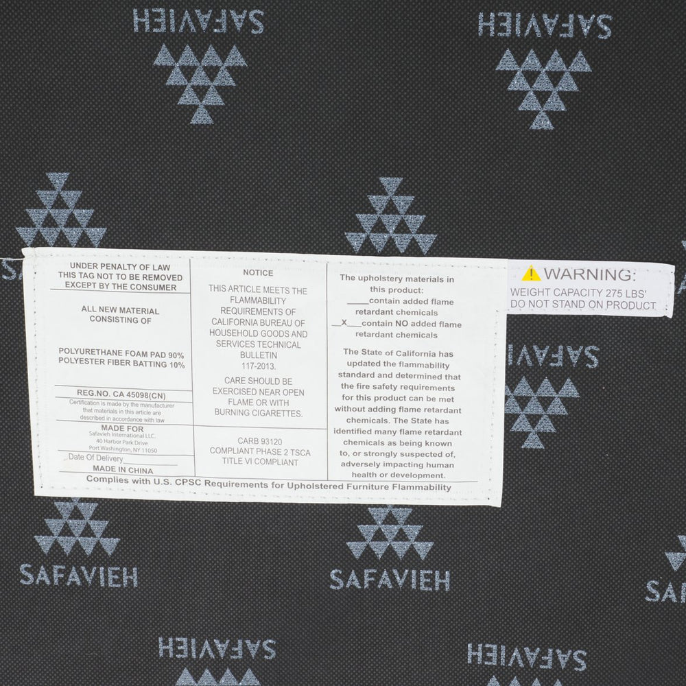 Safavieh Rohan Layered Cocktail Ottoman - Chic Contemporary Design For Stylish Living Rooms And Offices Brown Wood,Fabric,Foam Ott1308a