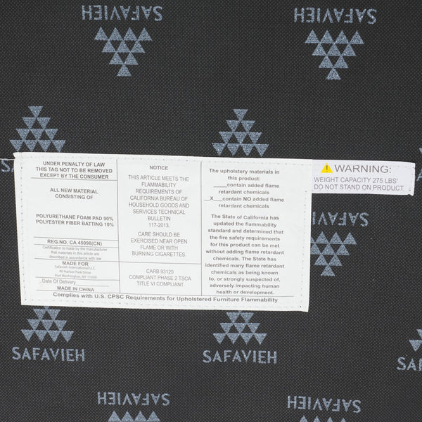 Safavieh Rohan Layered Cocktail Ottoman - Chic Contemporary Design For Stylish Living Rooms And Offices Brown Wood,Fabric,Foam Ott1308a