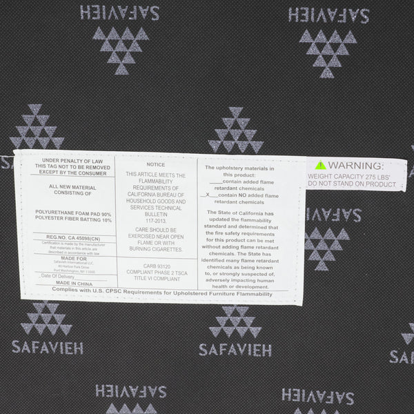 Safavieh Rohan Layered Cocktail Ottoman - Chic Contemporary Design For Stylish Living Rooms And Offices Brown Wood,Fabric,Foam Ott1308a