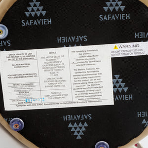 Safavieh Rohan Layered Ottoman - Luxurious Comfort And Style For Your Living Space, Perfect For Relaxation Chocolate Wood,Fabric,Foam Ott1309a