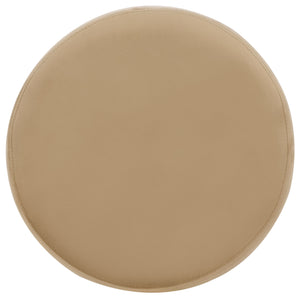 Safavieh Rohan Layered Ottoman - Luxurious Comfort And Style For Your Living Space, Perfect For Relaxation Tan Wood,Fabric,Foam Ott1309b