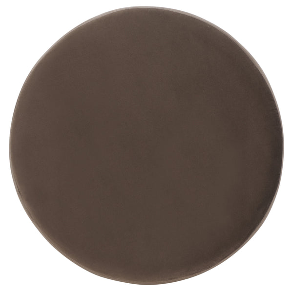 Safavieh Mista Ottoman With Elegant Wooden Legs – Timeless Comfort And Style For Any Living Space Decor Chocolate ,Brown Wood,Fabric,Foam Ott1310a