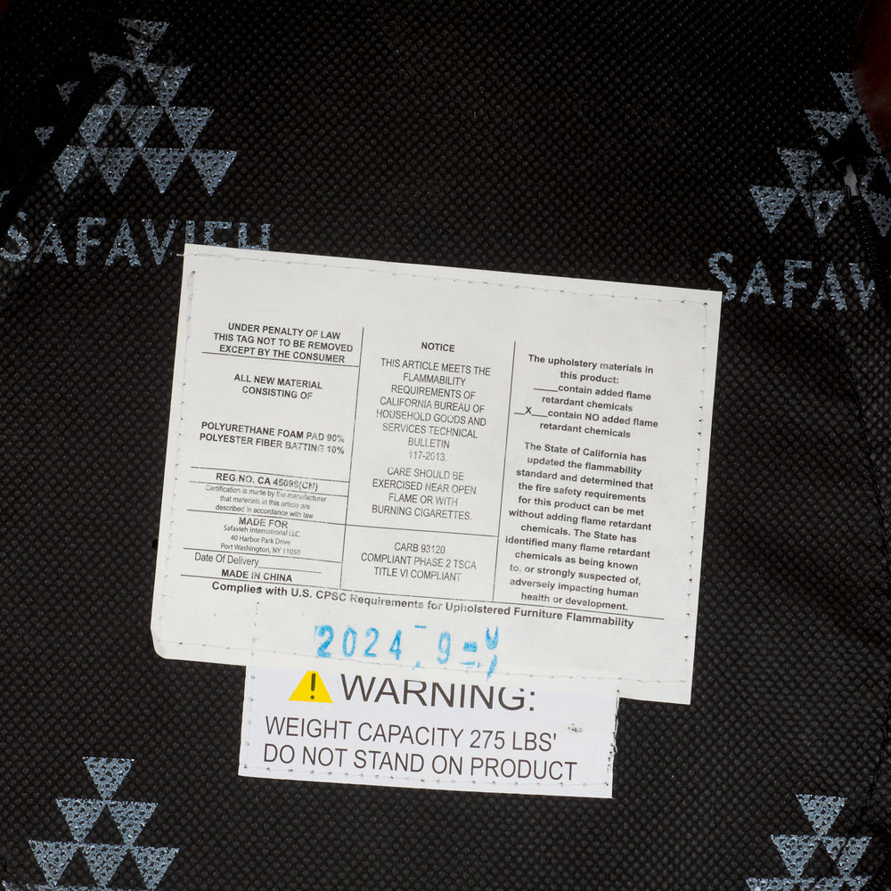 Safavieh Mista Ottoman With Elegant Wooden Legs – Timeless Comfort And Style For Any Living Space Decor Tan ,Brown Wood,Fabric,Foam Ott1310b