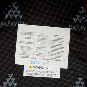 Safavieh Mista Ottoman With Elegant Wooden Legs – Timeless Comfort And Style For Any Living Space Decor Tan ,Brown Wood,Fabric,Foam Ott1310b