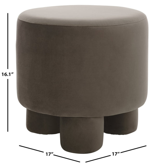 Safavieh Naref Ottoman - Stylish Comfort Piece For Living Room, Perfect Blend Of Durability And Elegance Chocolate Wood,Fabric,Foam Ott1311a