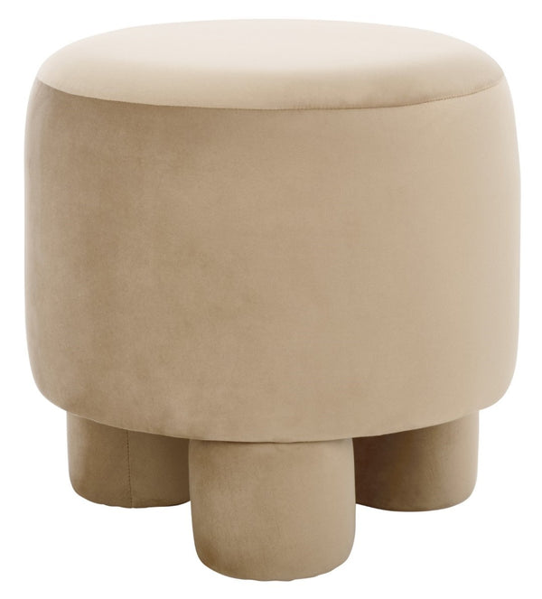 Safavieh Naref Ottoman - Stylish Comfort Piece For Living Room, Perfect Blend Of Durability And Elegance Tan Wood,Fabric,Foam Ott1311b