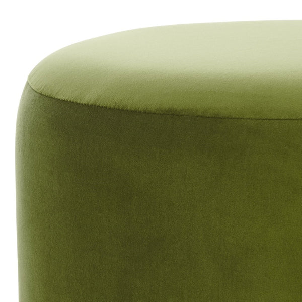 Safavieh Naref Ottoman - Stylish Comfort Piece For Living Room, Perfect Blend Of Durability And Elegance Olive Wood,Fabric,Foam Ott1311c