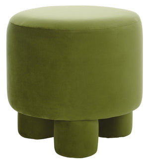 Safavieh Naref Ottoman - Stylish Comfort Piece For Living Room, Perfect Blend Of Durability And Elegance Olive Wood,Fabric,Foam Ott1311c