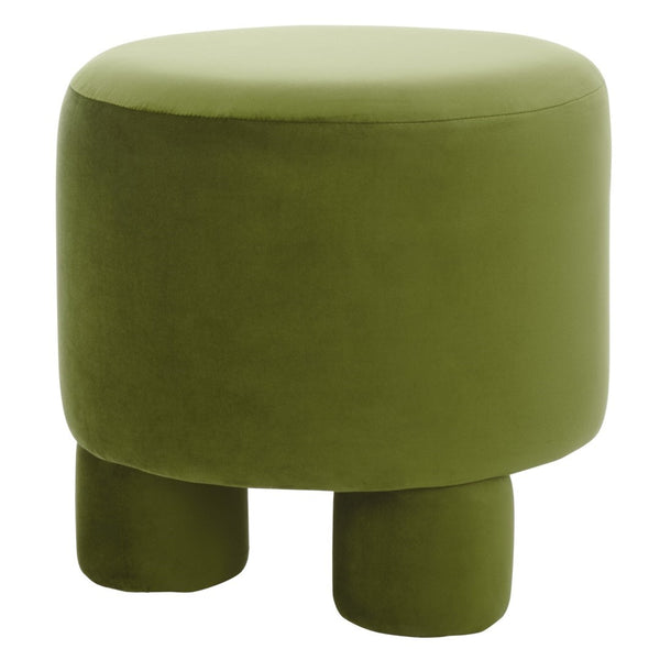 Safavieh Naref Ottoman - Stylish Comfort Piece For Living Room, Perfect Blend Of Durability And Elegance Olive Wood,Fabric,Foam Ott1311c