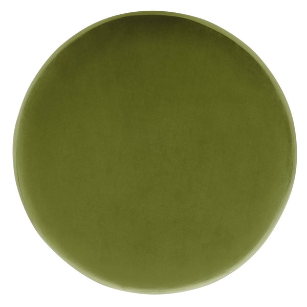 Safavieh Naref Ottoman - Stylish Comfort Piece For Living Room, Perfect Blend Of Durability And Elegance Olive Wood,Fabric,Foam Ott1311c