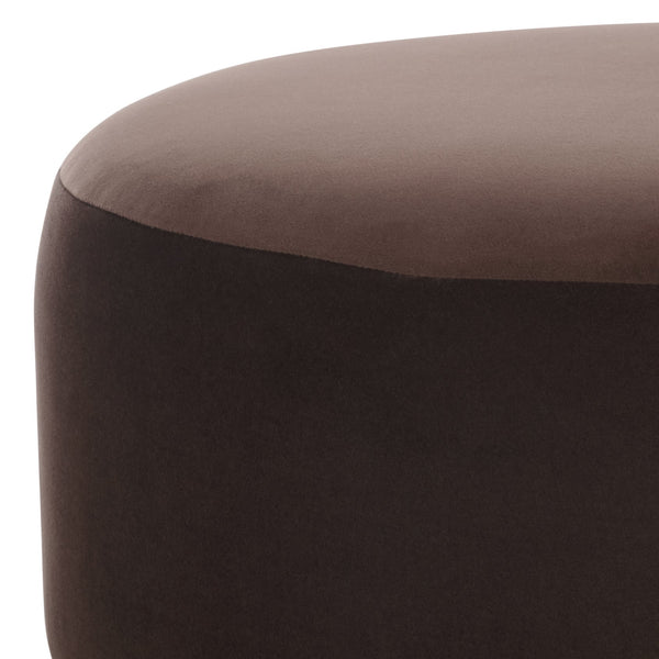 Safavieh Naref Cocktail Ottoman - Elevate Your Home Decor With Luxurious Comfort And Elegant Design Chocolate Wood,Fabric,Foam Ott1312a