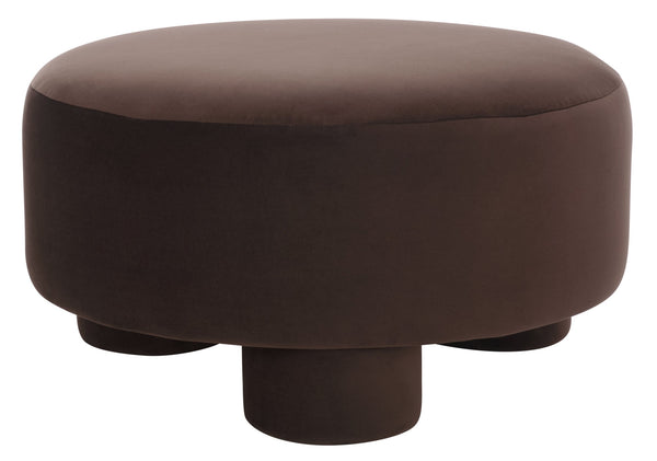 Safavieh Naref Cocktail Ottoman - Elevate Your Home Decor With Luxurious Comfort And Elegant Design Chocolate Wood,Fabric,Foam Ott1312a