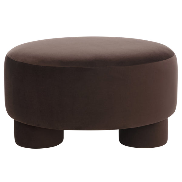 Safavieh Naref Cocktail Ottoman - Elevate Your Home Decor With Luxurious Comfort And Elegant Design Chocolate Wood,Fabric,Foam Ott1312a