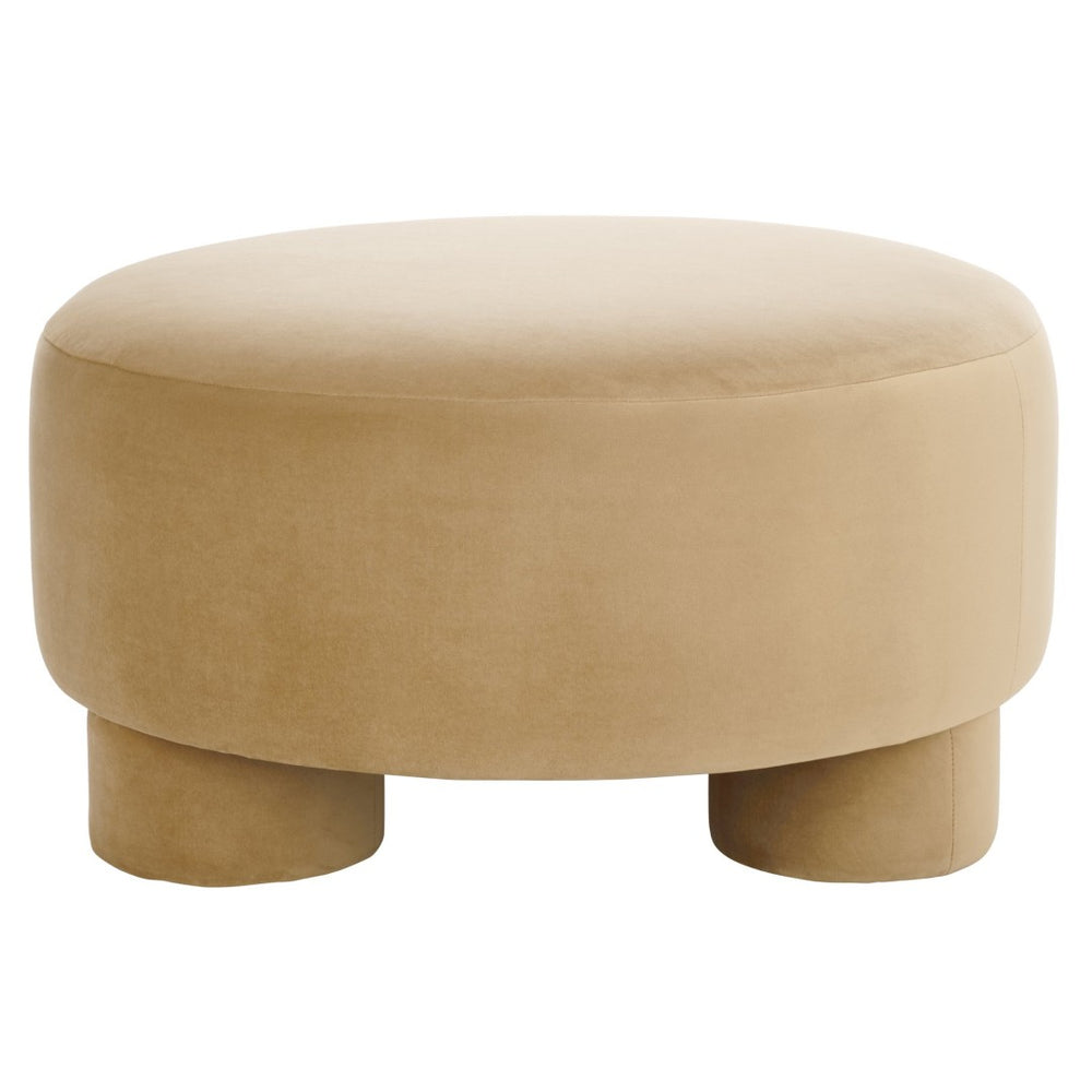 Safavieh Naref Cocktail Ottoman - Elegant Upholstered Footrest With Versatile Style For Living Space Comfort Tan OTT1312B