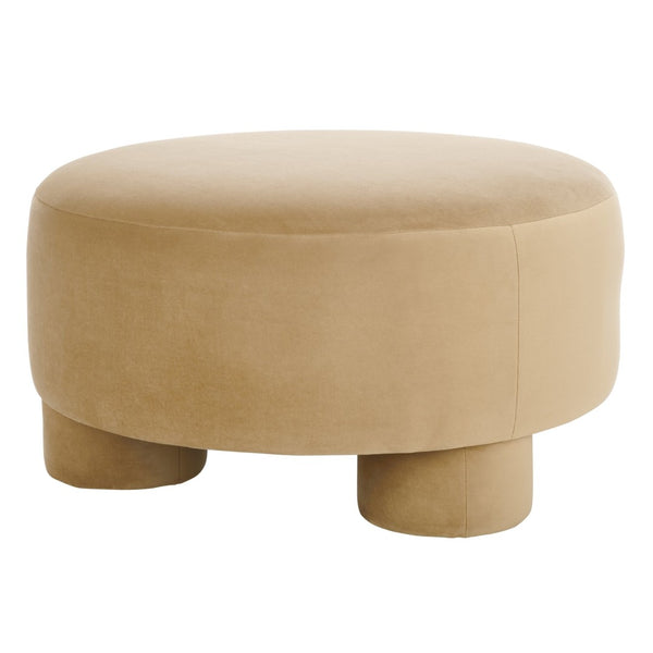 Safavieh Naref Cocktail Ottoman - Elegant Upholstered Footrest With Versatile Style For Living Space Comfort Tan OTT1312B