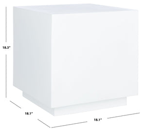 Safavieh Kolden Square Stool - Modern Minimalist Faux-Concrete Accent For Stylish Seating & Décor Solutions OTT3000A