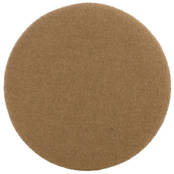 Safavieh Ryth Chic Boucle Ottoman - Versatile Cylindrical Accent For Extra Seating, Footrest, Or Decor Tan OTT3401B