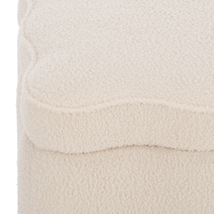 Emmie Square Storage Ottoman With Lift-Top Concealed Compartment, Plush Foam Seating & Modern Look