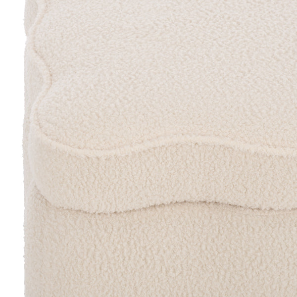 Emmie Square Storage Ottoman With Lift-Top Concealed Compartment, Plush Foam Seating & Modern Look