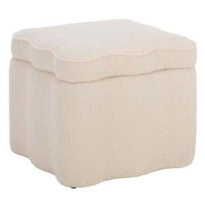 Emmie Square Storage Ottoman With Lift-Top Concealed Compartment, Plush Foam Seating & Modern Look