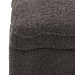 Emmie Square Storage Ottoman With Lift-Top Concealed Compartment, Plush Foam Seating & Modern Look