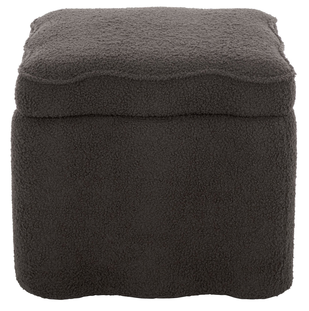 Emmie Square Storage Ottoman With Lift-Top Concealed Compartment, Plush Foam Seating & Modern Look