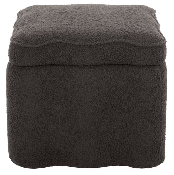 Emmie Square Storage Ottoman With Lift-Top Concealed Compartment, Plush Foam Seating & Modern Look