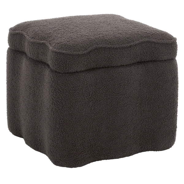 Emmie Square Storage Ottoman With Lift-Top Concealed Compartment, Plush Foam Seating & Modern Look