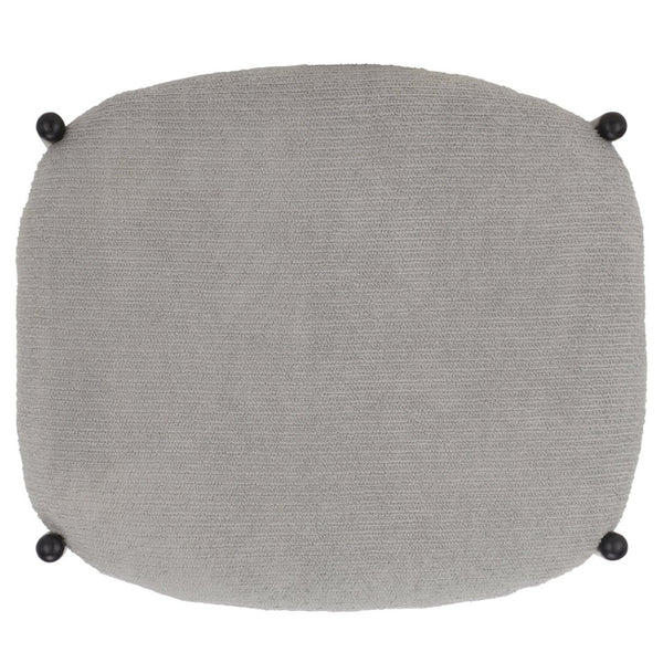 Safavieh Uwe Ottoman – Stylish Grey Cotton Footstool With Black Metal Legs For Modern Living Spaces & Decor OTT3701A