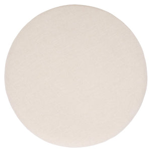 Safavieh Bogdana Round Ottoman Cream Upholstered Seat with Gold Metal Frame Glam Accent OTT3705A