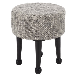 Safavieh Esfir Round Foam Filled Pouf with Wood Base for Living Room or Bedroom Accent OTT3707A