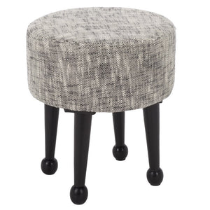 Safavieh Esfir Round Foam Filled Pouf with Wood Base for Living Room or Bedroom Accent OTT3707A