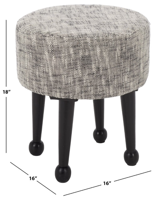 Safavieh Esfir Round Foam Filled Pouf with Wood Base for Living Room or Bedroom Accent OTT3707A