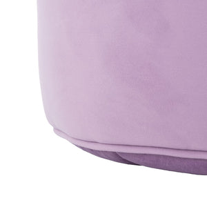 Safavieh Hawkem Cylinder Ottoman - Stylish Velvet Accent Piece For Modern Living Spaces, Multi-Functional Design Lilac OTT4502D