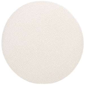 Safavieh Riah Plush Boucle Round Ottoman – Modern Versatile Accent For Living Room, Footrest & Tabletop Use Off White / Natural OTT4504B