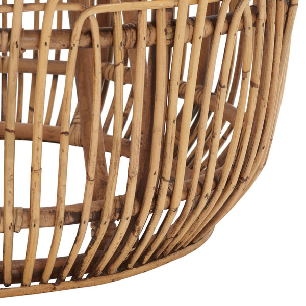 Safavieh Jacana Round Ottoman - Coastal-Chic Rattan Accent Piece For Extra Seating & Stylish Décor Solutions OTT6500A