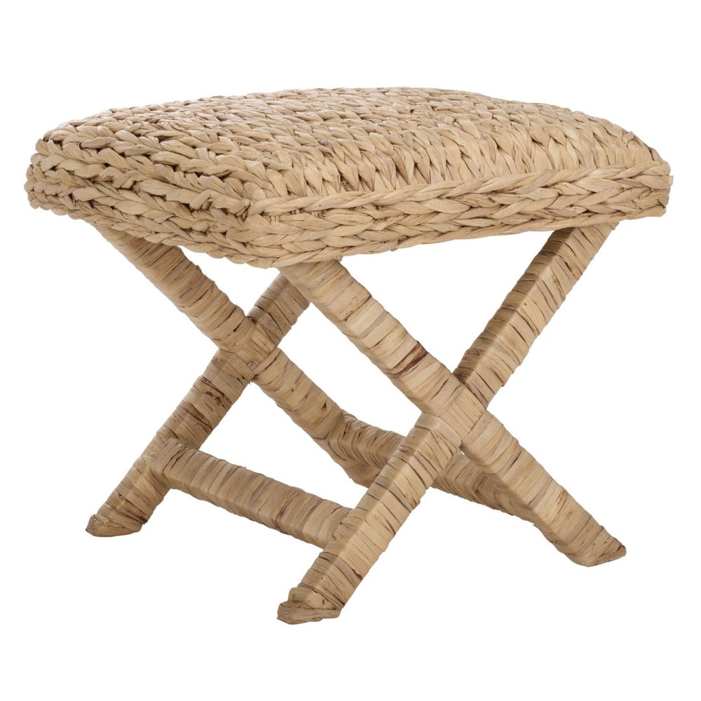 Safavieh Posey Ottoman - Elegant Natural Brown Mango Wood Footrest, Versatile Accent For Any Home Decor OTT6502A