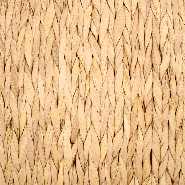 Safavieh Posey Ottoman - Chic Natural Mahogany Footrest With Soft Foam Cushioning For Style And Comfort Natural Water Hyacinth ,Wood ,Foam Ott6502a