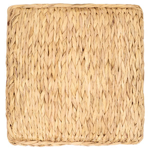 Safavieh Posey Ottoman - Chic Natural Mahogany Footrest With Soft Foam Cushioning For Style And Comfort Natural Water Hyacinth ,Wood ,Foam Ott6502a