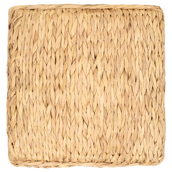 Safavieh Posey Ottoman - Chic Natural Mahogany Footrest With Soft Foam Cushioning For Style And Comfort Natural Water Hyacinth ,Wood ,Foam Ott6502a