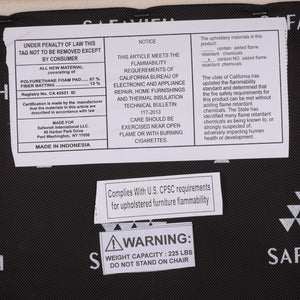 Safavieh Iveliz Ottoman With Cushion - Natural & White Elegance For Modern Living Rooms & Cozy Spaces Natural ,White Mendong ,Metal Ott6504a